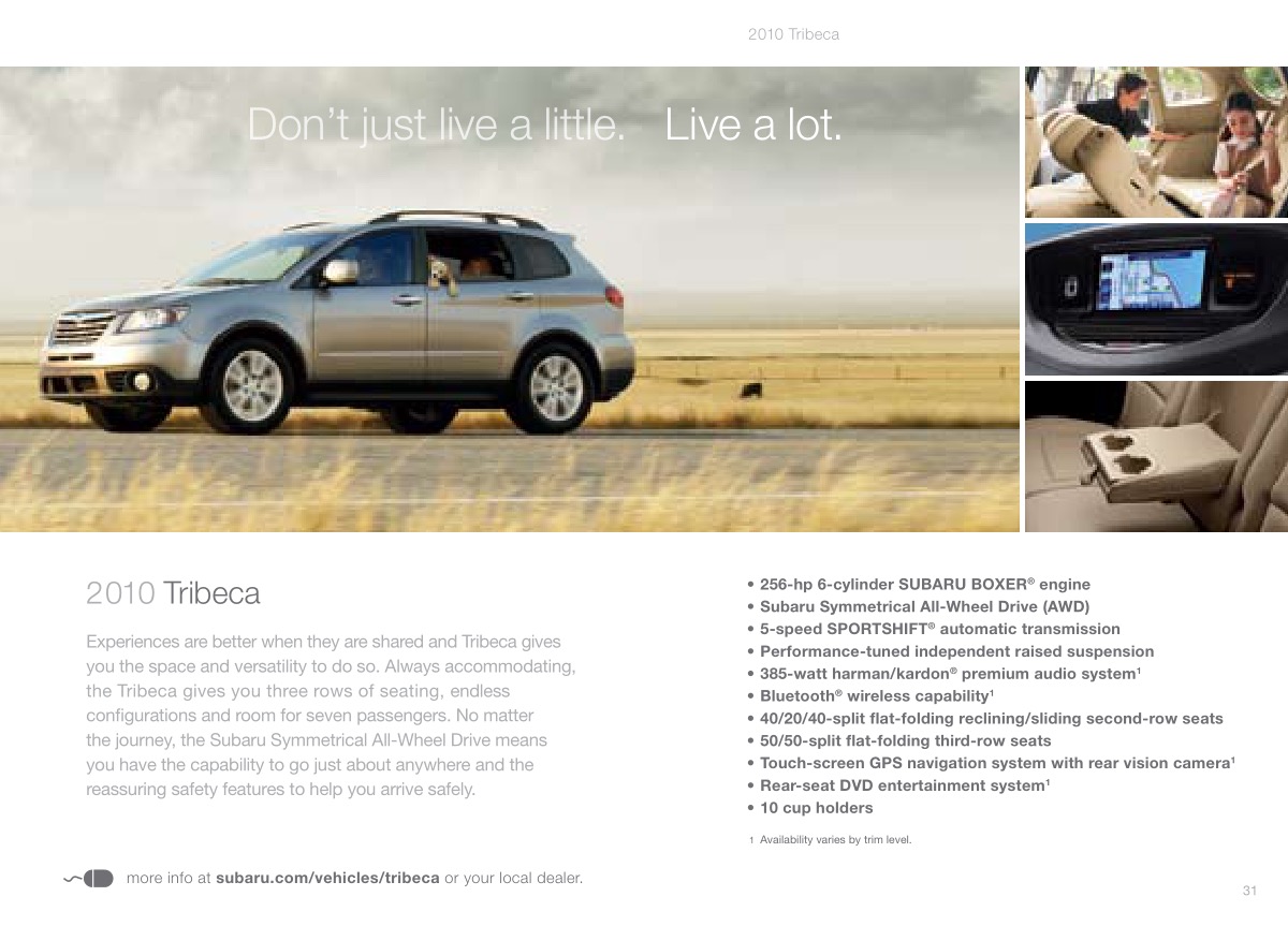 2010 Subaru Brochure Page 9